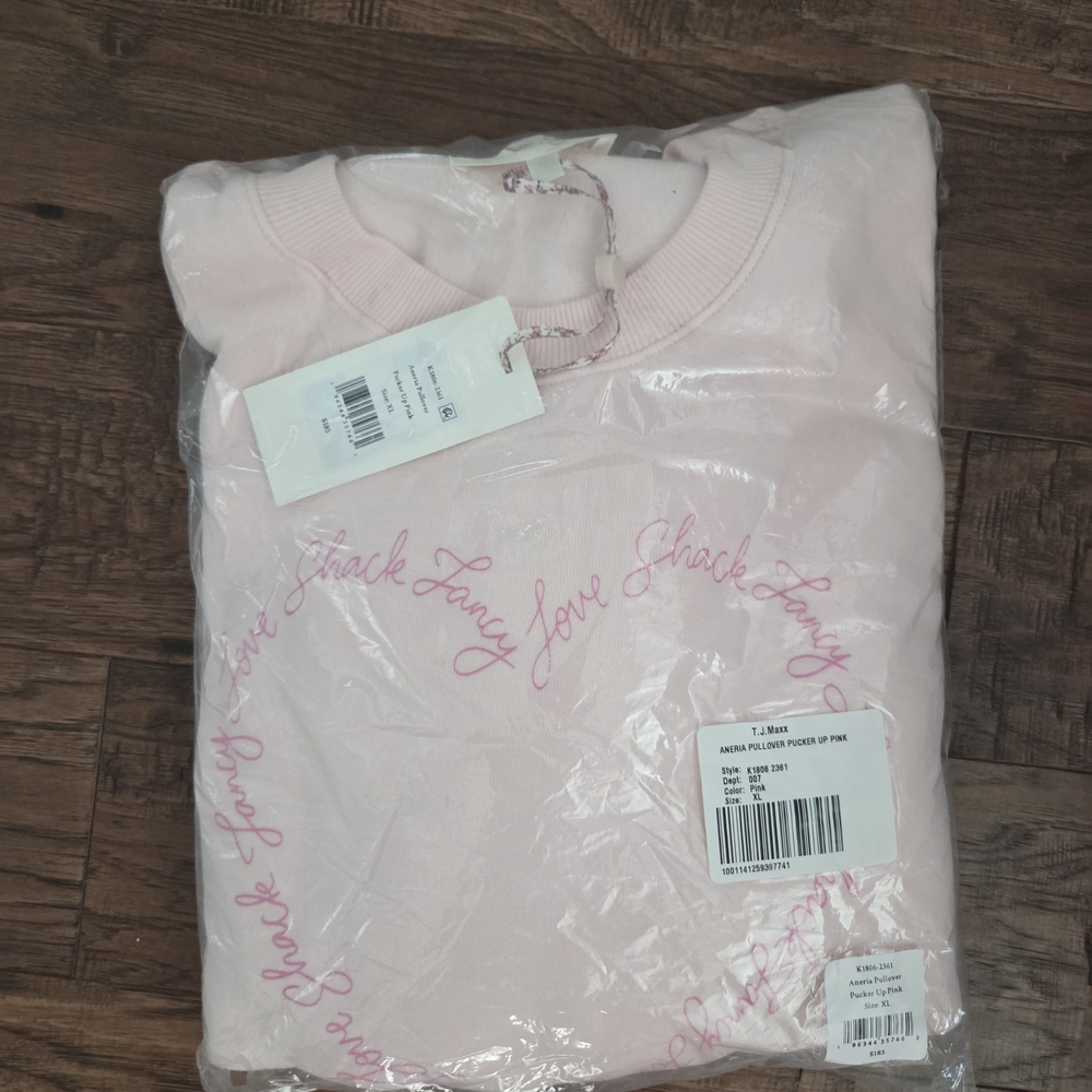LoveShackFancy Pink Heart Sweatshirt - Picture 3 of 3
